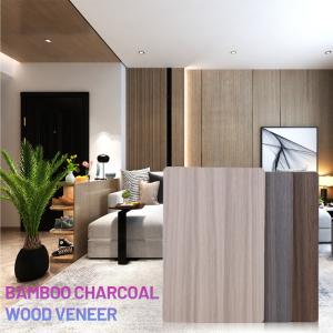 China Bamboo Charcoal Wood Veneer PVC Wall Panel Wood Grain 1220*2440mm Wall Board on sale