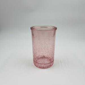 3Pcs Colorful Style Glass Bathroom Accessories Set With Crack Effect And