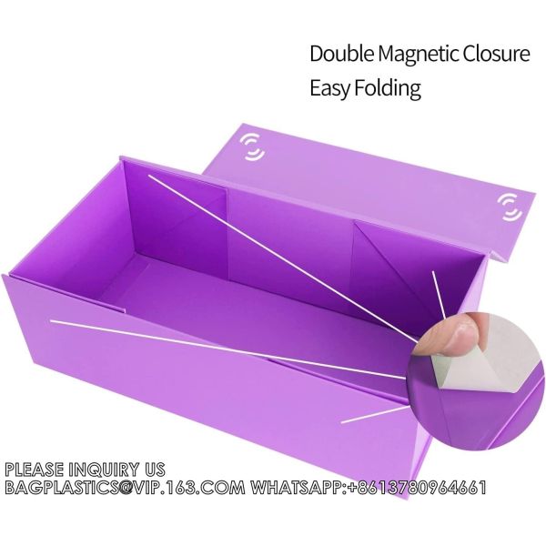 Custom Magnet Magnetic Luxury Packaging Folding Paper Gift Box Business Flap Lid Packaging Cardboard Bespoke Custom