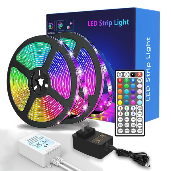 Buy Create a Colorful Atmosphere with RGB Multicolor Strip Lights 12V 5050 and Adjustable Brightness at wholesale prices