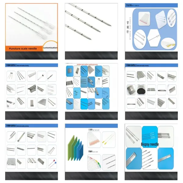 Stainless Steel Capillary Puncture Needlestainless Steel Capillary Puncture Needle Eight-Sided Needle Graduation Marking Eight-Sided Needle Graduation