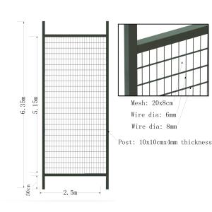 Environmental Temporary Site Fence Panels / Chain Link Fence Construction