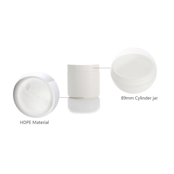 500ml PE White Hair Mask Bottle Conditioner With Screw Cap