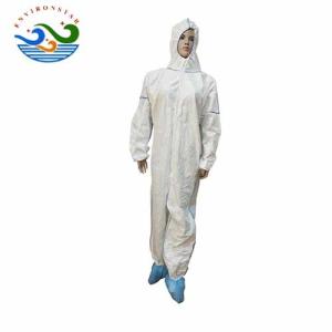 Hooded Waterproof Disposable Protective Coveralls For Doctor