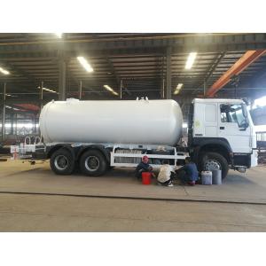 Bobtail LPG Gas Tanker Truck Howo 6X4 20cbm 10 Ton For Lpg Transportation