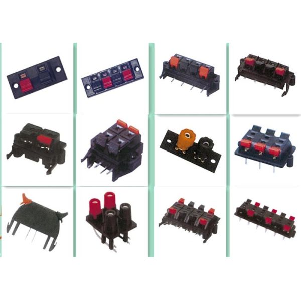 2P Push Speaker Box Terminal Round / Square Panel Mounted Switch Type