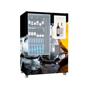 Salad Bottle Vending Machine With QR Code Payment Elevator System Card Reader