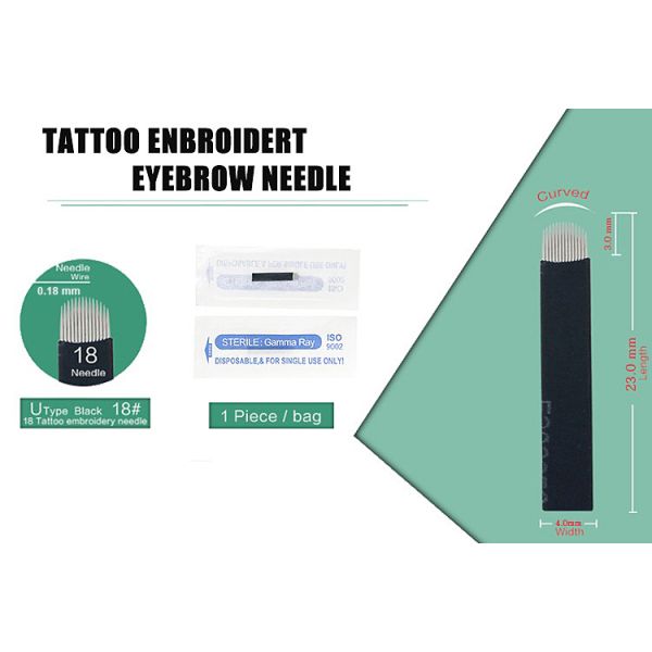 Sharp and Flexible 0.16/0.18 mm Microblading Needle for Permanent Eyebrow Tattoo Tool