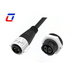 M19 2Pin 20A Push Lock Power Waterproof High Current Power Connector