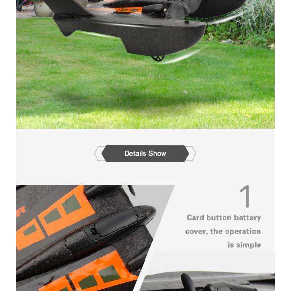 Package Includes Outdoor Electric Remote Control Aircraft Toy for Glider Airplane Adventure