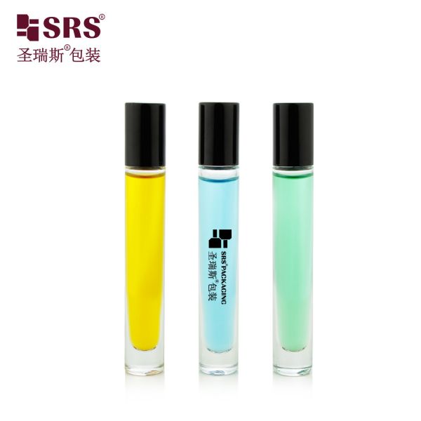 10ml Round Shape Empty Glass CLear Thick Bottom No Leakage Essential Oil Roller Bottles