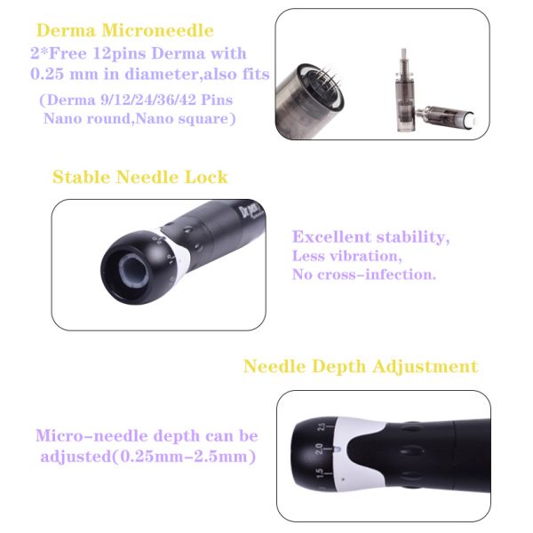 Ultima A-7 Dr Pen Microneedling Derma Roller Skin Nano Needles For Skin Tightening