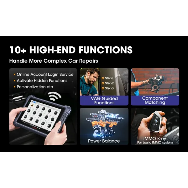 Autel MK906PRO Car Diagnostic Tool Bi-Directional Scanner CAN FD DOIP Support Upgraded MK906BT MS906BT