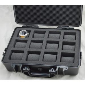 Black Plastic Waterproof Watch Box ABS PP Alloy IP67
