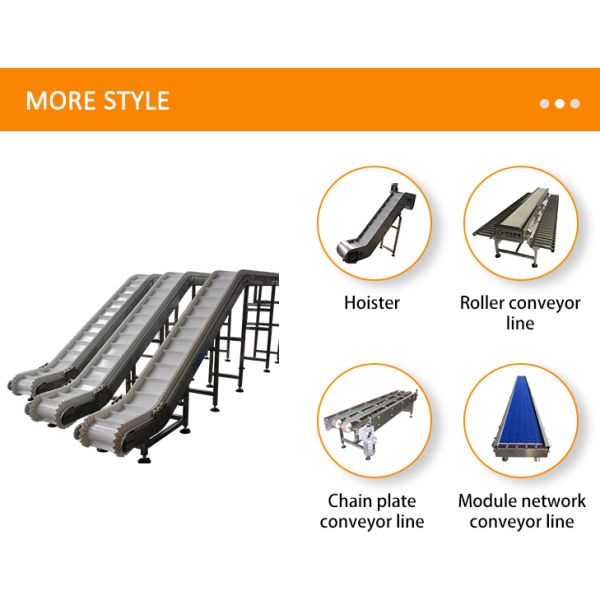 Vertical Vegetable Fruit Incline Flat PVC White Conveyor Belt System For Food Industry