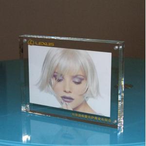 Quality customize transparent acrylic magnetic photo frame for sale