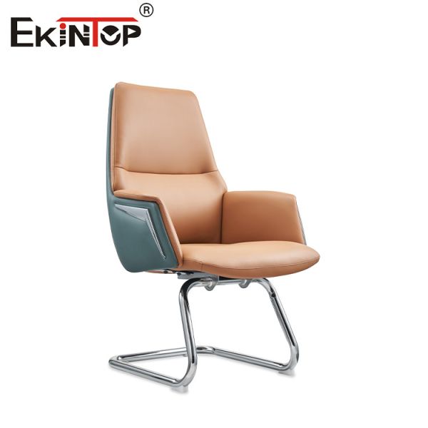 OEM 350mm Aluminium Base Leather Lounge Armchair Modern Style