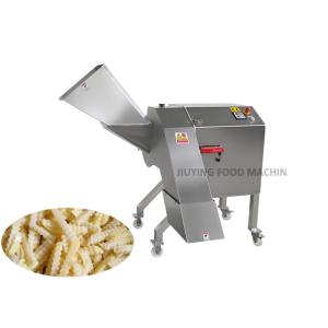 Commercial Vegetable Processing Equipment 1.5KW 1-3T/Hr Potato Wave Strips Cutting Machine