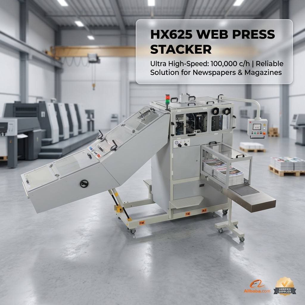 HX625 Web Press Stacker detailed components