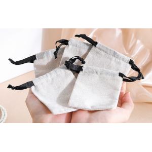 Customized LOGO Wholesale Customizable Cotton And Linen Drawstring Bag Small