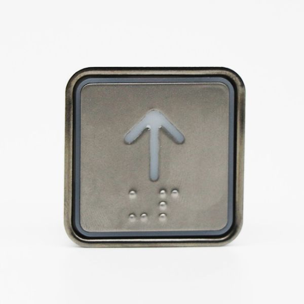 Buy Square DC24V/12V stainless steel elevator button with Braille at wholesale prices
