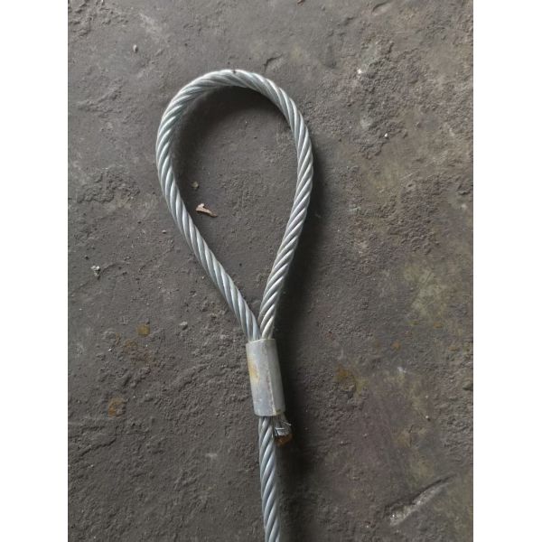 Steel Wire Rope Galvanized 6*36WS+IWRC 20mm-120mm 1770/1960Mpa Loop-Loop Thimble