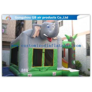 Commercial Inflatable Combo With Slide Inflatable Elephant Bouncer With Slide