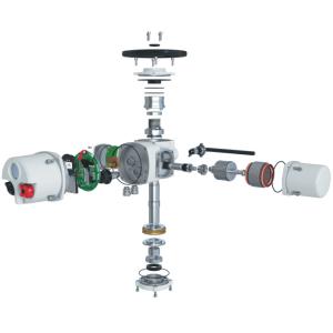 Intelligent Explosion Proof On Off Actuator IP67 Multi Turn Valve Actuator