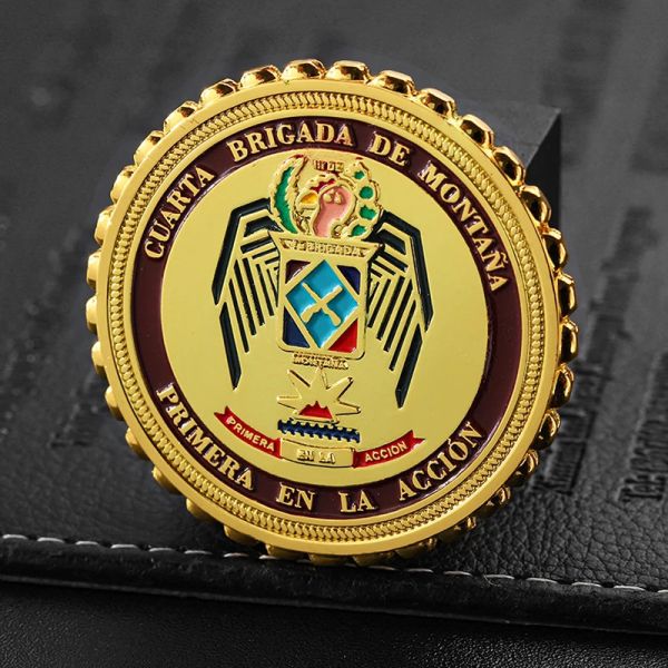 Zinc Alloy Challenge Coin Custom 2d 3D Gold Double Enamel Logo Souvenir Coin