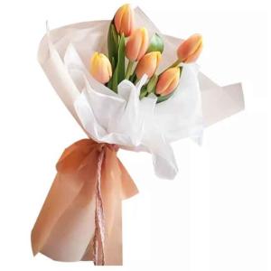 Pink Purple Cloth Christmas Wrapping Paper , Biodegradable Tissue Paper Wrapping