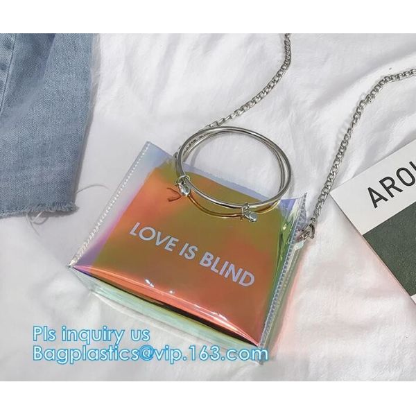 Fashion Women handbag Transparent PVC Clear Beach single shoulder bag,woman handbag, PVC handbag ladies women tote bag