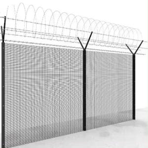 Square Post 1.8m Anti-Climb 358 Security Fencing Galvanized Powder Coated Steel