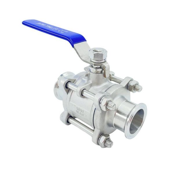 ISO9001 Standard 3PC Clamp Stainless Steel Floating Ball Valve 1000wog