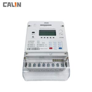 Operated 3 Phase Electric Meter , Terminal Cover Prepaid Power Meters