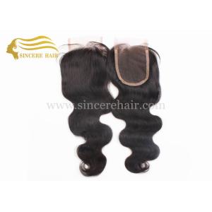 Hot 18" Clouser Hair Extensions - 18" Black Curly Virgin Remy Human Hair Clouser