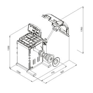LED Display Truck Wheel Balancing Machine CE wheel balancing machine