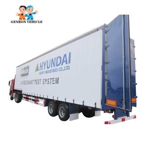 60000kg Bulk Cargo Triaxle Sliding 13m Curtain Side Trailers