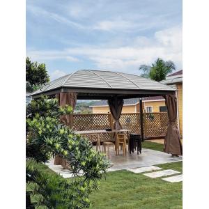 Hardtop Gazebo Canopy With Polycarbonate Roof And Aluminium Frame