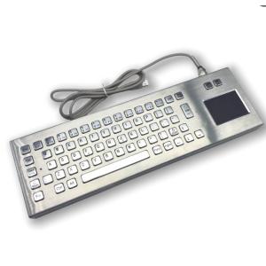 Industrial Stainless Steel Keyboard With Touchpad For PC USB Port Type A