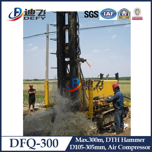 High Quality China DTH Down Hole Water Well Drilling Rig DFQ-300