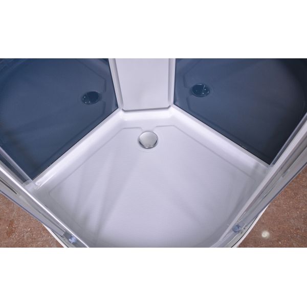 Transparent Glass Prefab Bathroom Shower Cabins Normal Temperature Storage