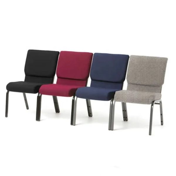 Buy Modern Multi Color Church Pulpit Chairs Comfortable Back Pad Stackable Metal Frame at wholesale prices
