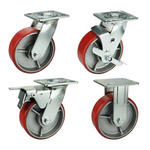No Marking Heavy Duty Casters Iron PU