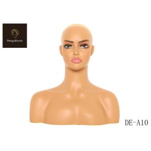 Meticulous Makeup Mannequin Display Head With Shoulders 36cm width