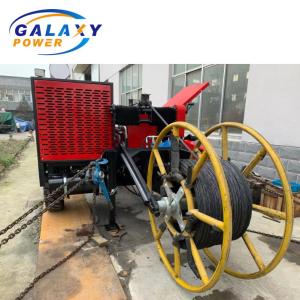 Overhead Line 118kw Puller Tensioner Stringing Equipment 90KN Hydraulic Cable
