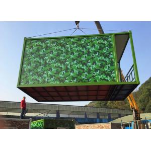 Army Green Flat Pack Container House PVC Flooring With Basic Configuration