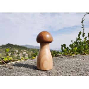 Quality Mushroom-Shaped Adjustable Salt &amp; Pepper Grinder With Ceramic Core And Wood Jar for sale