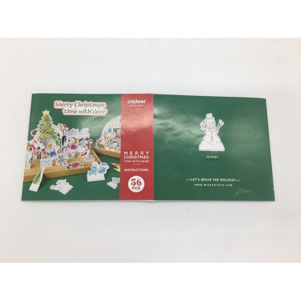 DIY Merry Christmas Personalised Stationery Gifts Kids Painting Card Handmade Toy