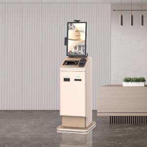 Self Service Kiosk For Hotels With Printer QR Code Scanner Cash Recycler