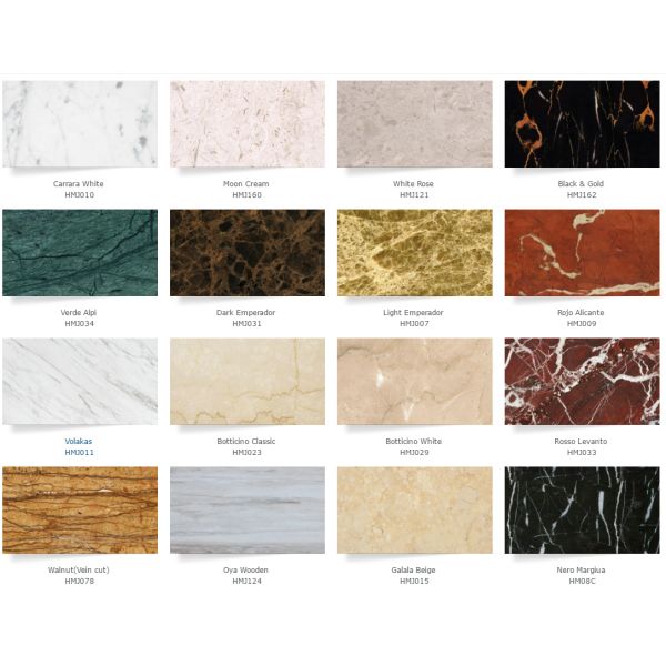 DORA Grey Cloud Gray Gris / Blue Natural Marble Tile And Slab For Flooring Layout Book Matched